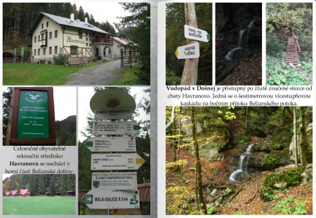 Havranovo - vodopád v Došnej
